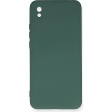 Eco Port Xiaomi Redmi 9A Kılıf Nano Içi Kadife Silikon - Koyu Yeşil