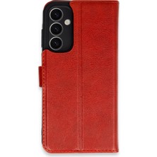 Eco Port Samsung Galaxy A25 5g Kılıf Trend S Plus Kapaklı Kılıf - Kırmızı
