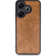 Eco Port Xiaomi Redmi 13 4g Kılıf Aras Deri Kapak - Taba