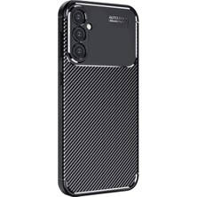 Eco Port Samsung Galaxy S24 Fe Kılıf Auto Focus Karbon Kapak - Siyah