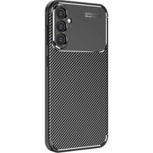 Eco Port Samsung Galaxy S25 Kılıf Auto Focus Karbon Kapak - Siyah
