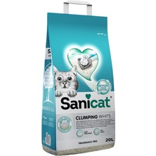 Sanicat Clumping White Kokusuz Kedi Kumu 20 L