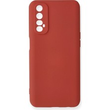 Eco Port Realme 7 Kılıf Nano Içi Kadife Silikon - Kiremit