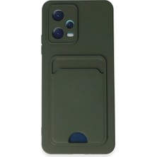 Eco Port Xiaomi Poco X5 5g Kılıf Kelvin Kartvizitli Silikon - Koyu Yeşil