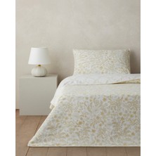 English Home Vionne Kolay Ütülenir Çarşaflı Tek Kişilik Nevresim Takımı 160x220 cm Açık Sarı