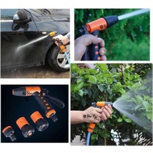 Yüksek Basınçlı Su Püskürtme Tabancası Sulama Bahçe Hortumu Tazyikli Püskürtme Fıskiye ( Lisinya )