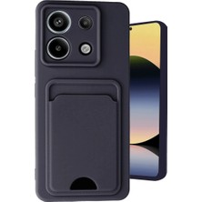 Eco Port Xiaomi Redmi Note 13 Pro 5g Kılıf Kelvin Kartvizitli Silikon - Siyah