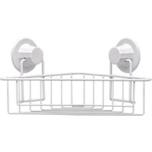 UltraMint Vakuumlu Tek Katlı Banyo Köşe Rafı, Dayanıklı ve Şık Tasarım