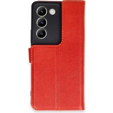 Eco Port Vivo V30 Lite 4g Kılıf Trend S Plus Kapaklı Kılıf - Kırmızı