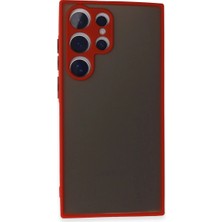 Eco Port Samsung Galaxy S24 Ultra Kılıf Montreal Silikon Kapak - Kırmızı