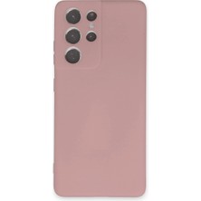 Eco Port Samsung Galaxy S21 Ultra Kılıf Nano Içi Kadife Silikon - Pudra