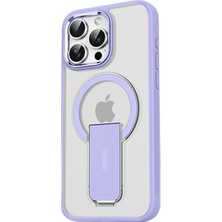 Eco Port Iphone 14 Pro Tork Magsafe Standlı Kapak - Lila