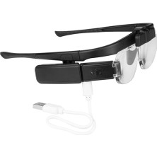 -Şarjlı Gözlük Tip Büyüteç Mercek Lup Lensleriyle Taşıma Çantalı 11642DC ( Lisinya )