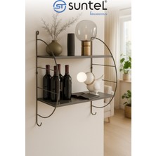 UltraMint Çift Katlı Modern Banyo Rafı, Şık ve Pratik Depolama Çözümü