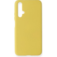 Eco Port Huawei Honor 20 Kılıf Nano Içi Kadife Silikon - Sarı