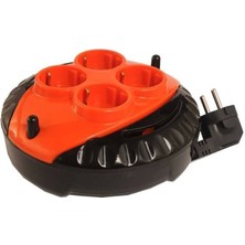 Mini Kablolu Makara 4'lü 3mt (3x1,5cm)(1 Adet) ( Lisinya )