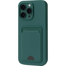 Eco Port Iphone 16 Plus Kılıf Kelvin Kartvizitli Silikon - Koyu Yeşil