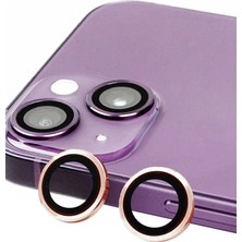 Eco Port Iphone 13 Mini Raze Metal Kamera Lens - Pembe