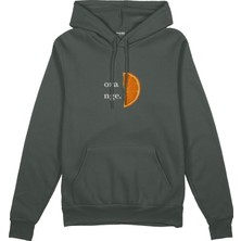 The Lucid Lab Orange Oversize Hoodie - Antrasit
