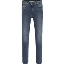 Calvin Klein Erkek Mavi Calvin Klein Skınny Ink Grey Erkek Mavi Kot Pantolon
