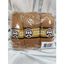 Ören Bayan Star Lurex Altın El Örgü Ipi (3 Adet) - Renk: 099A