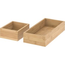 UltraMint Iki Katlı Bambu Banyo Düzenleyici, Şık ve Fonksiyonel Depolama