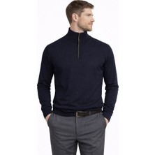 Eskişehir Mağazacılık 5055 Advante Düz Yarım Balıkçı Fermuarlı Triko