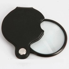 5X50MMMINI Büyüteç,cepte Taşınan,optik Lens Katlanabilir Deri KAPLAMAXX1051 - Lisinya