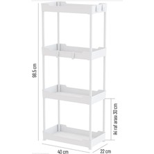 UltraMint Çok Katlı Çok Amaçlı Raf Sistemi, Banyo ve Mutfak Organizasyonu