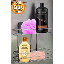 UltraMint Kare Krom 2 Katlı Banyo ve Mutfak Organizer Rafı
