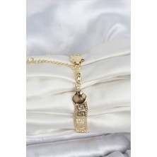 316L Çelik Gold Renk Labirent Model Kadın Bileklik - Lisinya