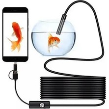 Vtn-02 Endoskop Yılan Video Kamera Led’li 2 Metre 7 mm Sert Kablo Su Geçirmez - Lisinya