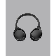 Bluetooth 5.0 Siyah Kablosuz Kulaklık 18 Saat Batarya Katlanabilir Tasarım - Lisinya