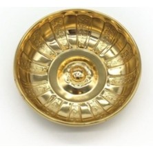 UltraMint El Işçiliğiyle Osmanlı Motifli Altın Sarısı Hamam Tası, Şıklık ve Zarafet