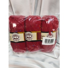 Ören Bayan Favori Tweed Kırmızı El Örgü Ipi (3 Adet) - Renk: 034C