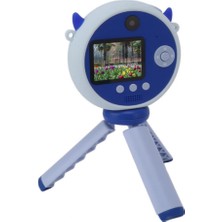 Hd Kamera Karikatür Tripodlu Çocuk Dijital Kamera Fotoğraf Makinası 1080P Video Kaydedici 2.0 Inç - Lisinya