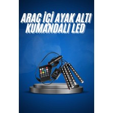 Araç Içi Ayak Altı LED 12 LED Işık Sese Müziğe Duyarlı Rgb Işıklı Aydınlatma Seti - Lisinya