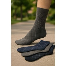 Tenra Kokulu Erkek Çorap 3 Adet Yıkamalı Karışık Renk Pamuklu