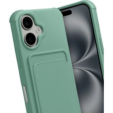 LTG Nova Newface Iphone 17 Kelvin Kartvizitli Silikon - Açık Yeşil