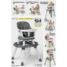 Kiwi Mimo 12’si 1 Arada Çok Fonksiyonlu Mama Sandalyesi – Oyun & Aktivite Masası , Yükseltici