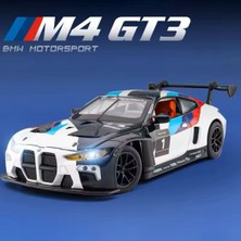 Scowetto 1:24 Bmw M4 Gt3 Diecast Model Araba Açılan Kapılar Bmw M4 Yarış Arabası Modifiyeli Diecast Araba