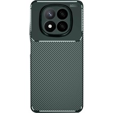 LTG Nova Newface Redmi Note 14 Kılıf Auto Focus Karbon Kapak - Koyu Yeşil