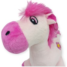 Peluş Sevimli Hayvanlar 25 cm - Pembe At (Lisinya)