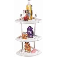 UltraMint 3 Katlı Köşe Banyo Rafı, Pratik ve Şık Saklama Çözümü