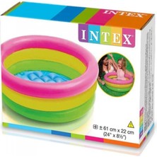 57107 - Intex - Havuz 3 Renkli Şişme 61 x 22 cm (Lisinya)