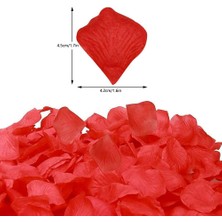 BT Teknik Teknik Kırmızı Renk Gül Yaprağı Şekilli Konfeti – 5 Paket 500 Adet 96584512