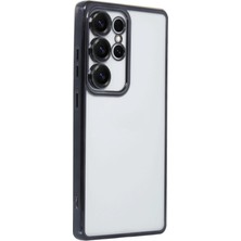 LTG Nova Newface Galaxy S25 Kılıf Lensli Silikon - Siyah