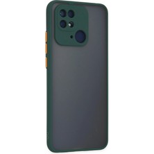 LTG Nova Newface Redmi 10C Kılıf Montreal Silikon Kapak - Yeşil