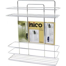 UltraMint Iki Katlı Dikdörtgen Metal Banyo Köşelik, Duş Kabini Rafı, Şampuanlık