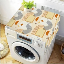 UltraMint Şık ve Fonksiyonel 60X140CM Desenli Bulaşık ve Çamaşır Makinesi Örtüsü